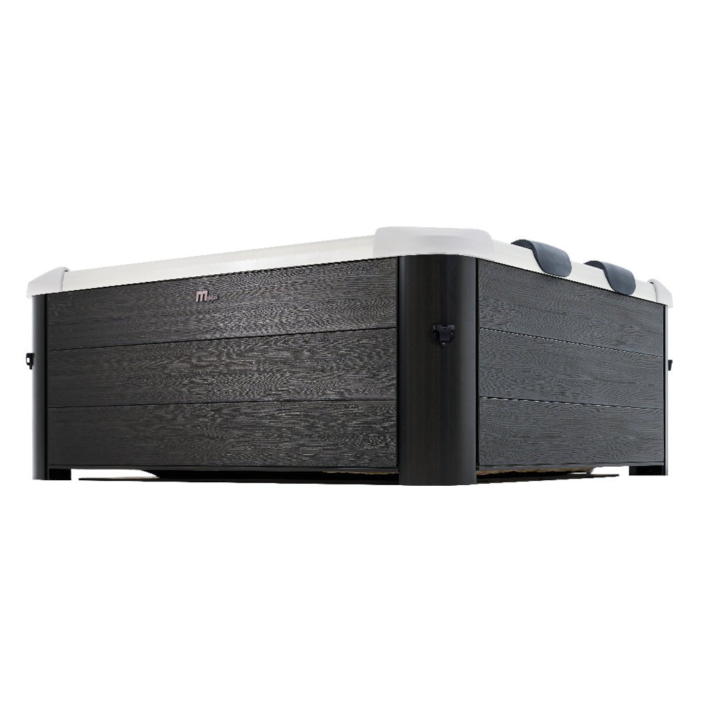 MSPA F-OS063W OSLO Supreme Six-Person Square Spa W/ LED Lights & Integrated App Control, 120 Jets (90175263) - Side View