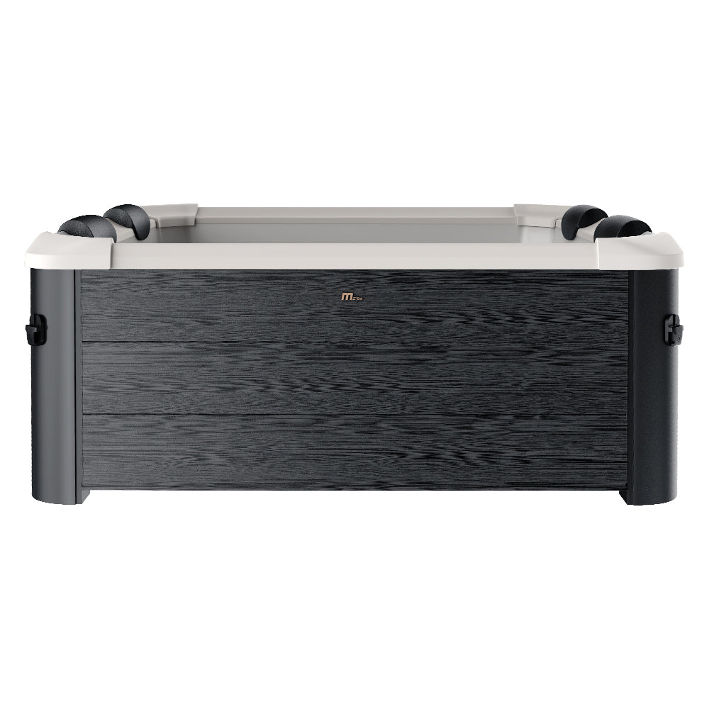 MSPA F-OS063W OSLO Supreme Six-Person Square Spa W/ LED Lights & Integrated App Control, 120 Jets (90175263) - Front View