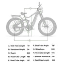 MTNBEX EGOAT EG1000 48V/17.5AH Mid-Drive Full Suspension Electric Hunting Mountain EBike (95731264) - Detail View