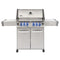 NAPOLEON Prestige 500 Natural Gas Grill W/ Infrared Rear Burner & Infrared Side Burner and Rotisserie Kit Front View