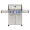 NAPOLEON Prestige 500 Propane Gas Grill W/ Infrared Rear Burner & Infrared Side Burner and Rotisserie Kit Front View