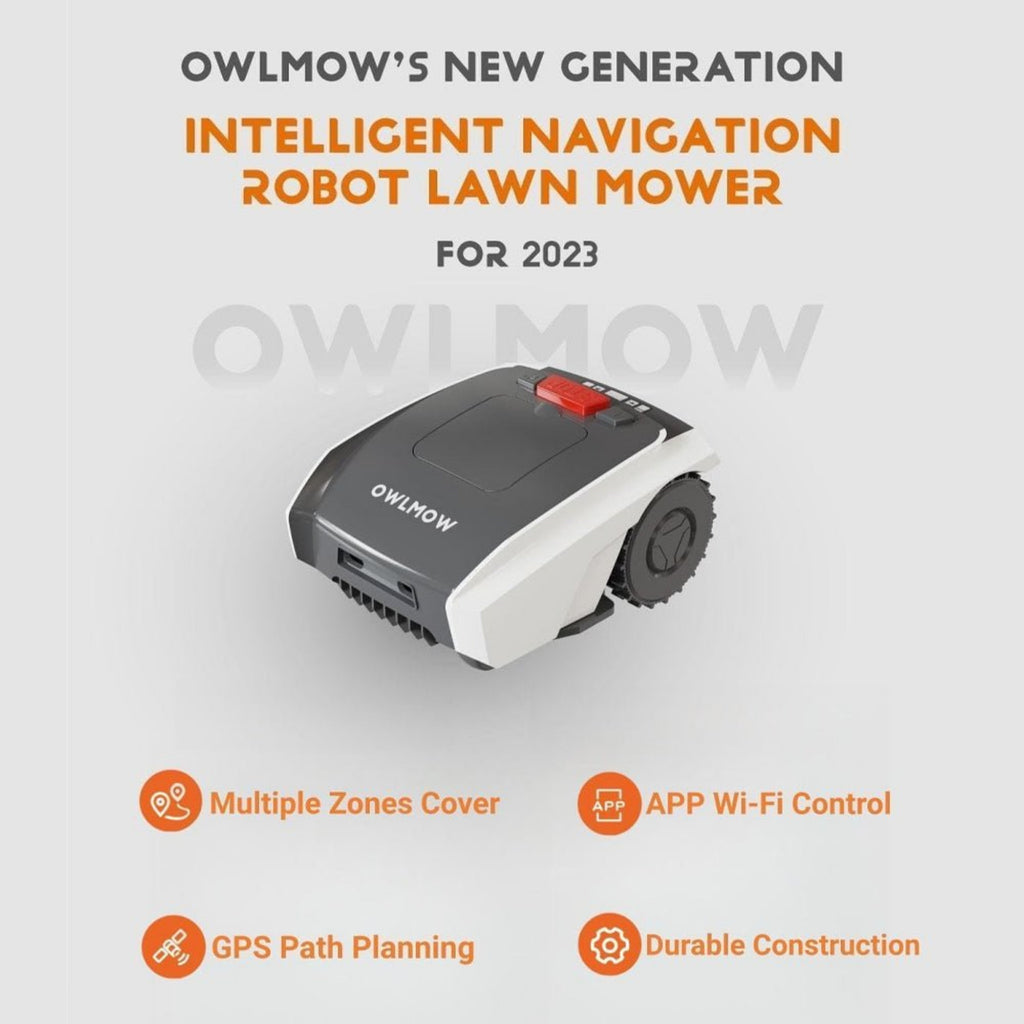 OWLMOW Automatic Robot Lawn Mower With GPS Navigation And App Control (97253841) - SAKSBY.com - Lawn Mowers - SAKSBY.com