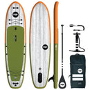 POP BOARD CO Inflatable Board 11'6 El Capitan Green/Orange - SAKSBY.com - Stand Up Paddle Boards - SAKSBY.com