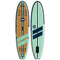 POP BOARD CO Inflatable Paddle Board 11'0 Yacht Hopper Teak/Blue/Mint (94875656) - SAKSBY.com - Full View