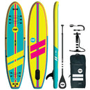 POP BOARD CO Inflatable Paddle Board 11'0 Yacht Hopper Turq/Pink/Ylw - SAKSBY.com - Stand Up Paddle Boards - SAKSBY.com