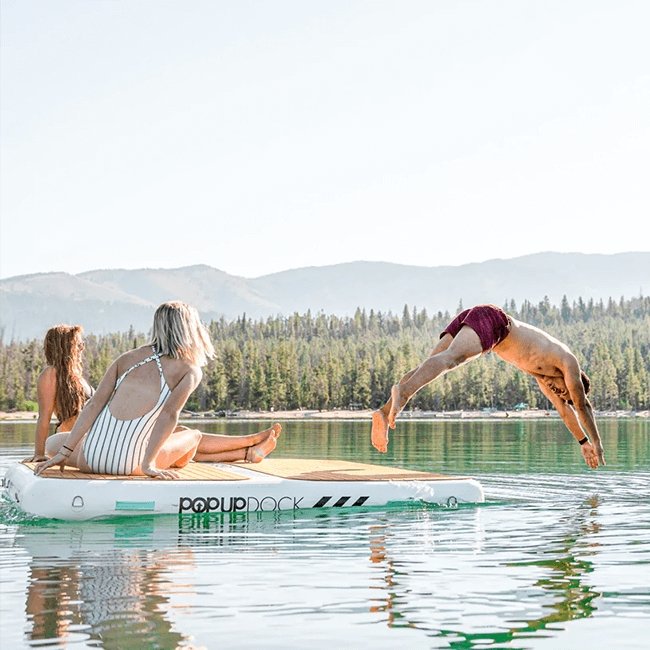 POP BOARD CO Large Inflatable PopUp Dock, 8x7' - SAKSBY.com - Stand Up Paddle Boards - SAKSBY.com