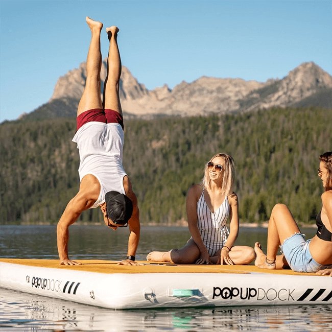 POP BOARD CO Large Inflatable PopUp Dock, 8x7' - SAKSBY.com - Stand Up Paddle Boards - SAKSBY.com
