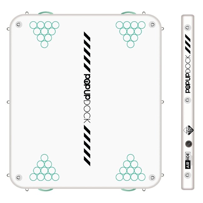 POP BOARD CO Large Inflatable PopUp Dock, 8x7' - SAKSBY.com - Stand Up Paddle Boards - SAKSBY.com