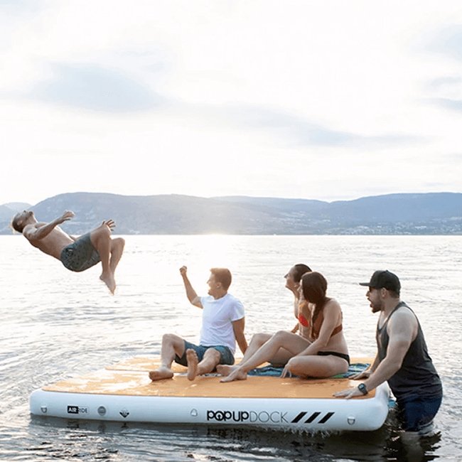 POP BOARD CO Large Inflatable PopUp Dock, 8x7' - SAKSBY.com - Stand Up Paddle Boards - SAKSBY.com