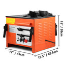Portable Electric 1 Inch Rebar Metal Conduit Pipe Tube Bender W/ Foot Switch (96712584) - Measurement View