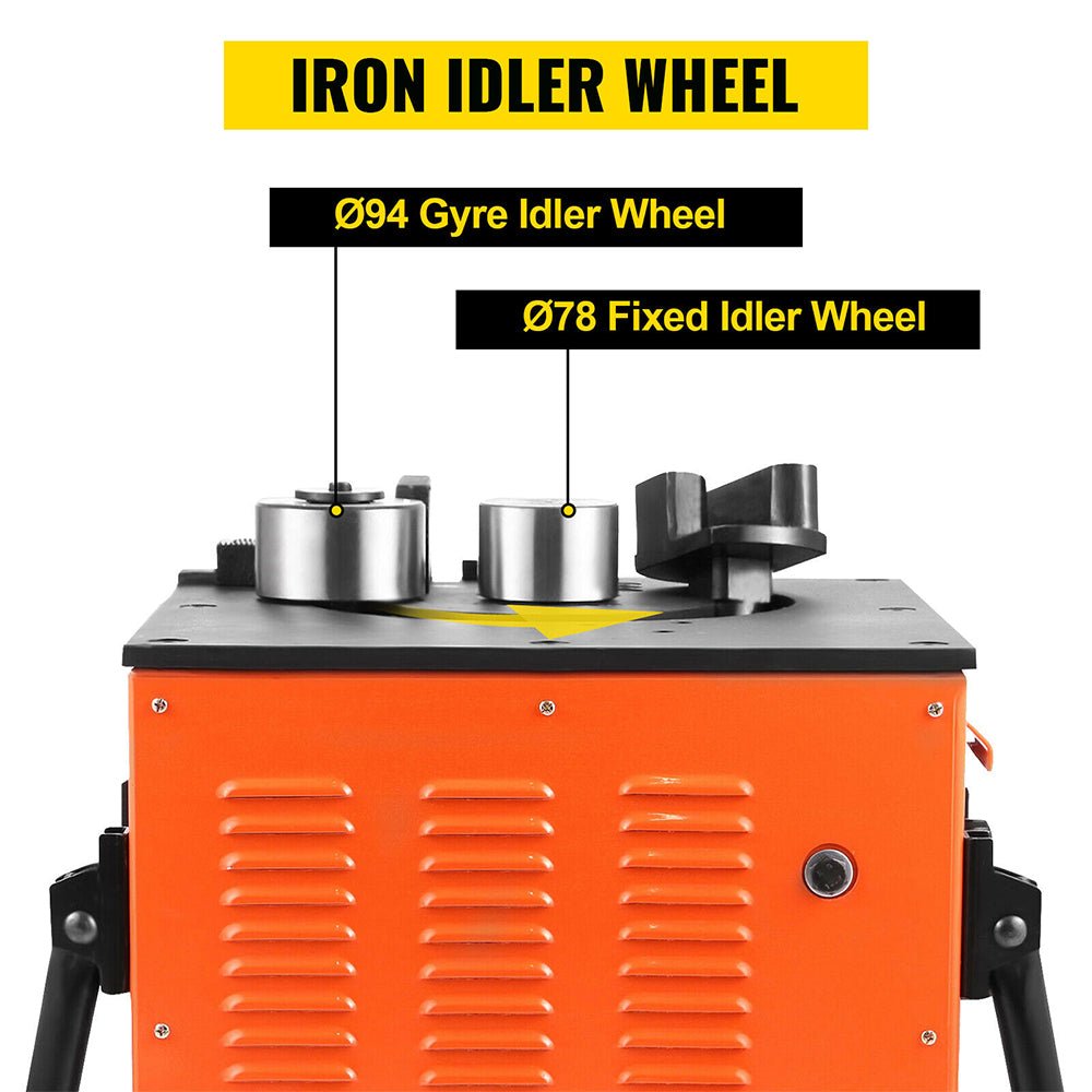 Portable Electric 1 Inch Rebar Metal Conduit Pipe Tube Bender W/ Foot Switch (96712584) - SAKSBY.com - Features, Text View