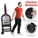 Portable Outdoor Wood Fired Pizza Oven W/ Pizza Stone & Waterproof Cover (SAK82635) - Sasksby Wholesale -Features View