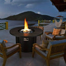 Premium 42" Outdoor Propane Patio Gas Fire Pit Coffee Table W/ Cover, 50K BTU - SAKSBY.com - Propane Fire Pits - SAKSBY.com