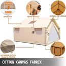 Premium Canvas Frame Fire Water Camping Wall Hunting Tent, 12x14' (92461382) - SAKSBY.com - Yurt Tent - SAKSBY.com