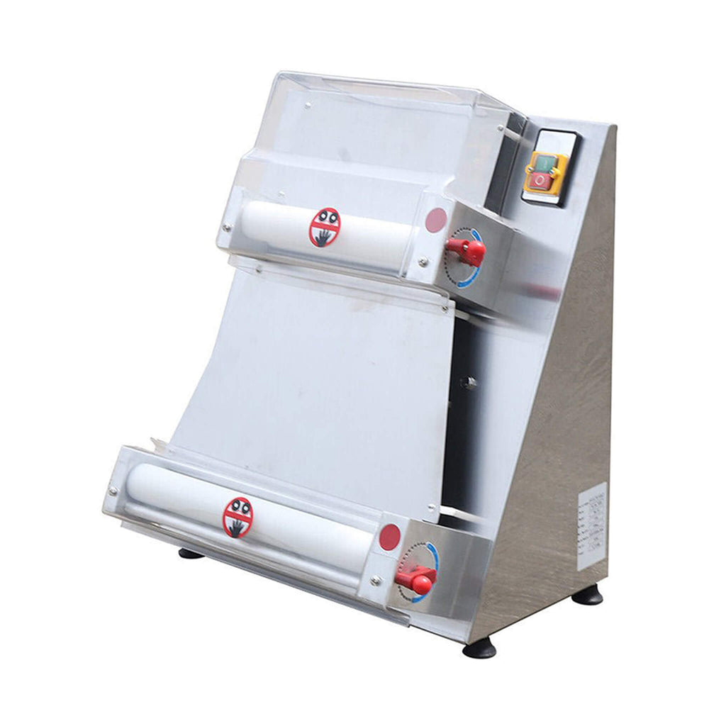 Premium Electric Commercial Pizza Dough Roller Pastry Sheeter Press Machine, 16" Side View