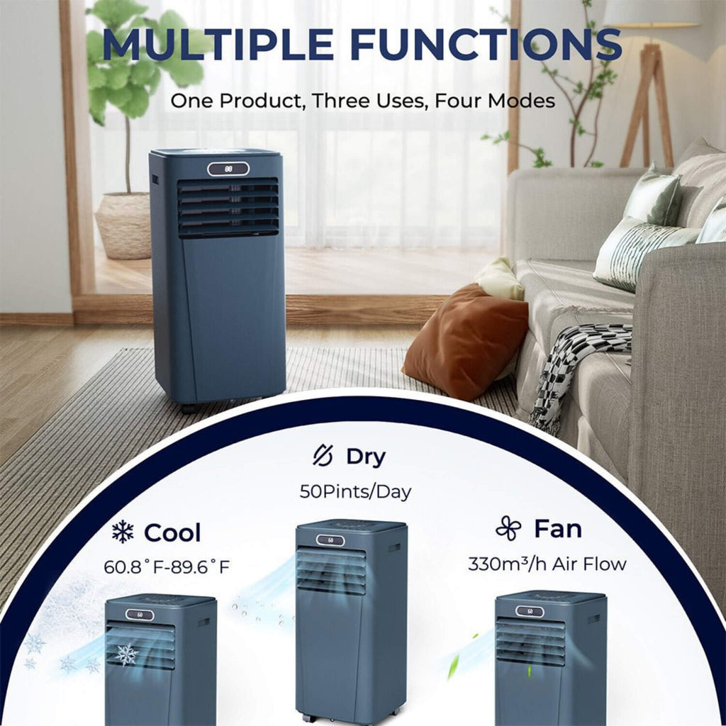 Premium Freestanding AC Unit With Remote Control, 10K BTU (SAK41642) - Saksby Wholesale - Multiple Functions Vie