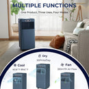 Premium Freestanding AC Unit With Remote Control, 10K BTU (SAK41642) - Saksby Wholesale - Multiple Functions Vie