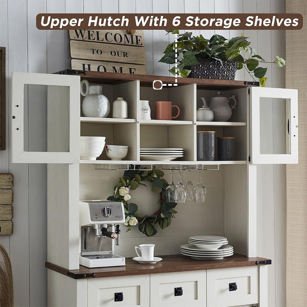 Premium Home Bar Wine Cabinet W/ Sliding Barn Door, 72" (97631842) - SAKSBY.com - Entertainment Centers & TV Stands - SAKSBY.com