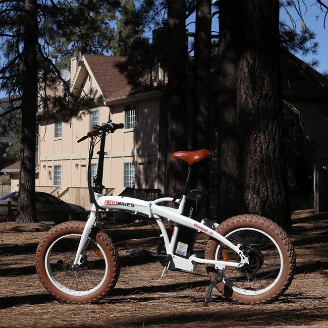REVI BIKES Rebel 48V13Ah 500W Folding Fat Tire Electric Bike, 20'' - SAKSBY.com - Electric Bicycles - SAKSBY.com