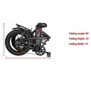 REVI BIKES Rebel 48V13Ah 500W Folding Fat Tire Electric Bike, 20'' - SAKSBY.com - Electric Bicycles - SAKSBY.com