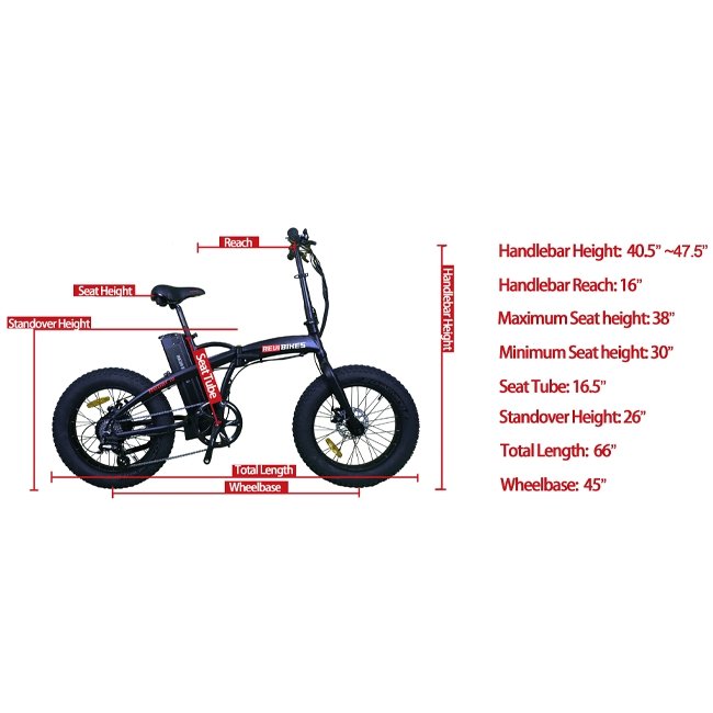 REVI BIKES Rebel 48V13Ah 500W Folding Fat Tire Electric Bike, 20'' - SAKSBY.com - Electric Bicycles - SAKSBY.com