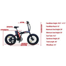 REVI BIKES Rebel 48V13Ah 500W Folding Fat Tire Electric Bike, 20'' - SAKSBY.com - Electric Bicycles - SAKSBY.com