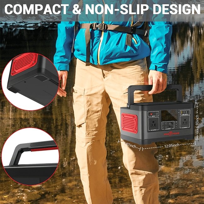 ROCKPALS 520WH High Capacity Portable Outdoor Power Station, 500W - SAKSBY.com - Portable Power Stations - SAKSBY.com