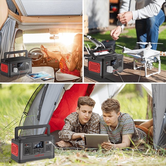 ROCKPALS 520WH High Capacity Portable Outdoor Power Station, 500W - SAKSBY.com - Portable Power Stations - SAKSBY.com
