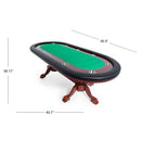 ROCKWELL CLASSIC 10-Player Texas Holdem Poker Table (92463150) - SAKSBY.com - Poker & Game Tables - SAKSBY.com