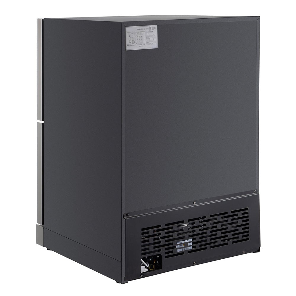 Small Double Drawer Stainless Steel Built-In Undercounter Beverage Refrigerator, 5.1 Cu.Ft. (98450273) - Side View