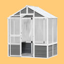 SNG Outdoor Walk-In Polycarbonate Garden Greenhouse With Drain Holes, 4x6FT (94251873) - SAKSBY.com - Greenhouses - SAKSBY.com