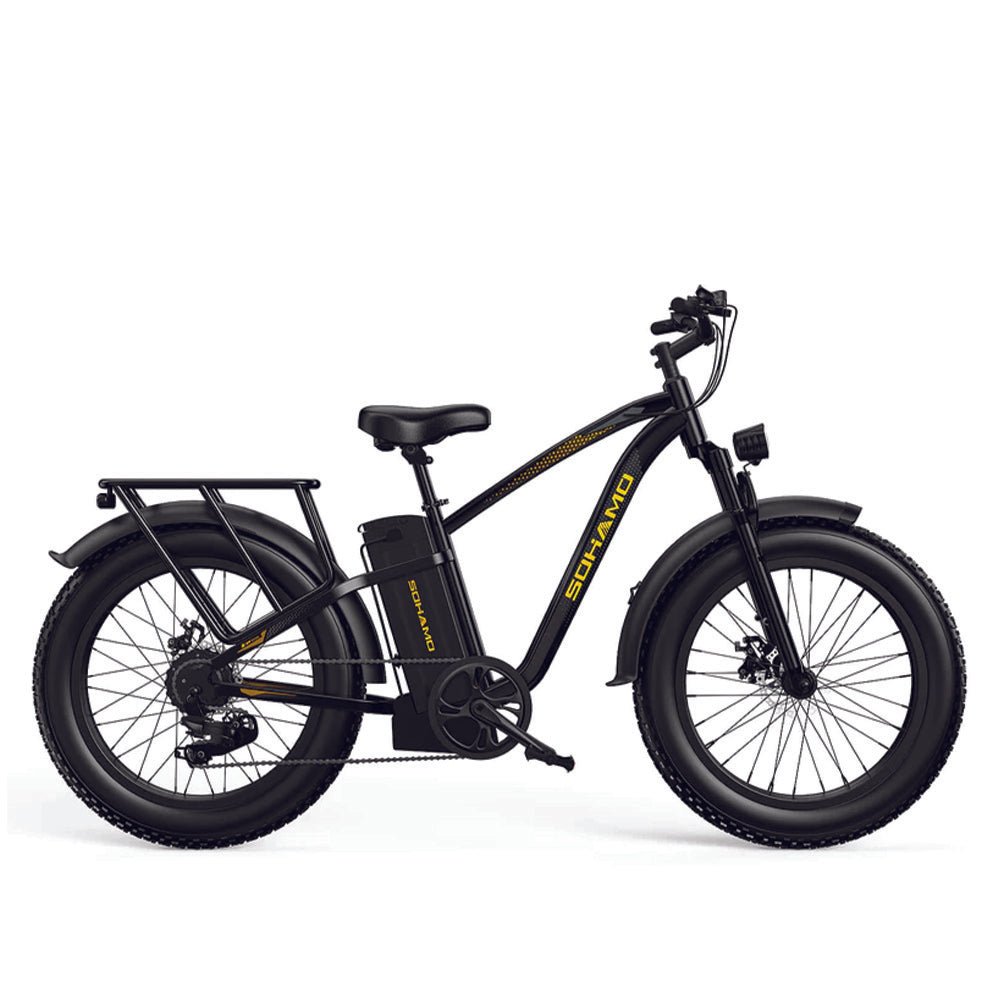 SOHAMO M3 48V 15/20AH Fat Tire Electric Bike, 750W (96827140) - SAKSBY.com - Electric Bicycles - SAKSBY.com