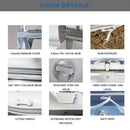 VIRTUE US 5-Person Inflatable Dinghy Transom Sport Tender Boat, 10FT (94726183) - SAKSBY.com - Inflatable Boats - SAKSBY.com