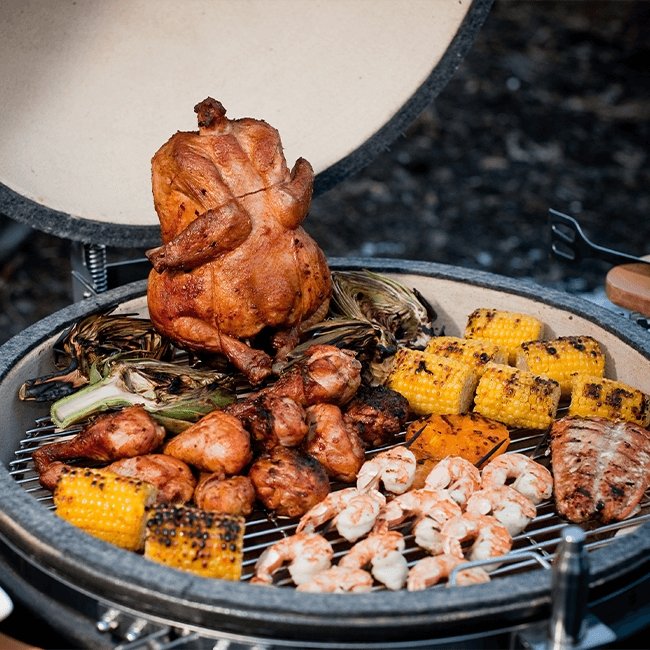 VISION GRILL 1-Series Heavy Duty Red Ceramic Kamado Grill, 46" - SAKSBY.com - Business & Industrial - SAKSBY.com