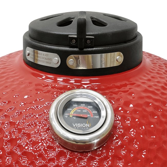 VISION GRILL 1-Series Heavy Duty Red Ceramic Kamado Grill, 46" - SAKSBY.com - Business & Industrial - SAKSBY.com