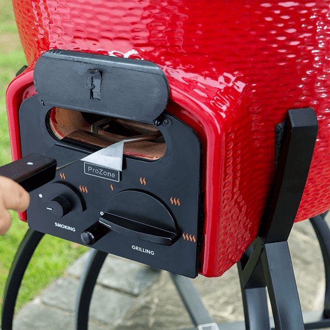 VISION GRILL C-Series Heavy Duty Red Ceramic Kamado Grill, 47" - SAKSBY.com - SAKSBY.com
