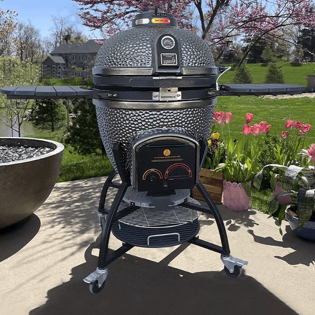VISION GRILLS XR402 Deluxe Professional Ceramic Kamado, 47" - SAKSBY.com - BBQ Grills - SAKSBY.com
