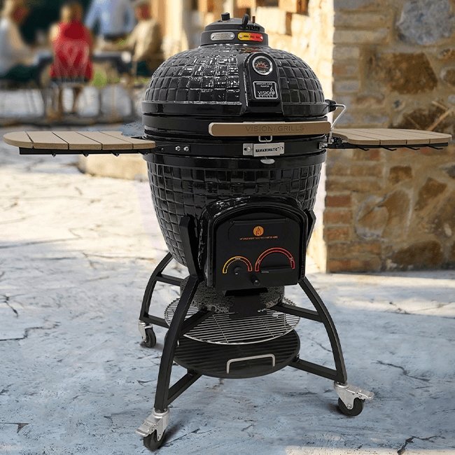 VISION GRILLS XR402 Deluxe Professional Ceramic Kamado, 47" - SAKSBY.com - BBQ Grills - SAKSBY.com