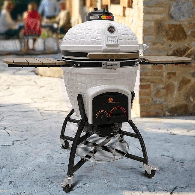 VISION GRILLS XR402 Deluxe Professional Ceramic Kamado, 47" - SAKSBY.com - BBQ Grills - SAKSBY.com