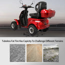 ZVG 4-Wheel 60V/20AH Electric Golf Senior Travel Mobility Scooter For Adults, 400LBS (91582627) - Side View