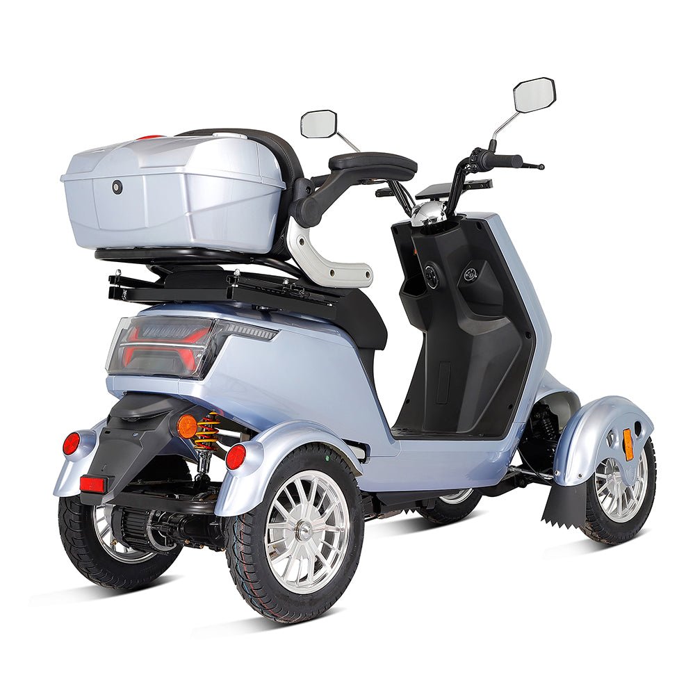 ZVG Heavy Duty 1000W 60V20AH Four Wheel All-Terrain Travel Mobility Scooter, 440LBS (97245361) - Back View