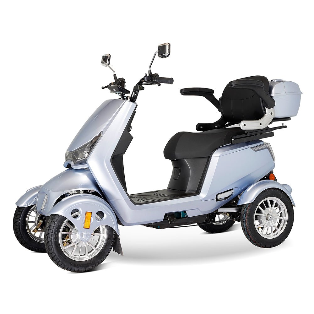 ZVG Heavy Duty 1000W 60V20AH Four Wheel All-Terrain Travel Mobility Scooter, 440LBS (97245361) - Side View