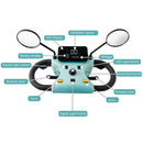 ZVG Heavy Duty 800W 60V/20AH 4-Wheel Elderly Handicap Adult Mobility Power Travel Scooter, 500LBS (95736481) Zoom Parts View