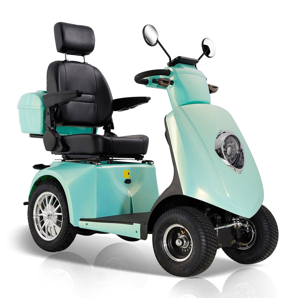 ZVG Heavy Duty 800W 60V/20AH 4-Wheel Elderly Handicap Adult Mobility Power Travel Scooter, 500LBS (95736481) Side View