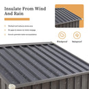 [04X06FT] Outdoor Galvanized Metal Storage Shed With Sliding Door (SAK96472) - Saksby Wholesale - Roof