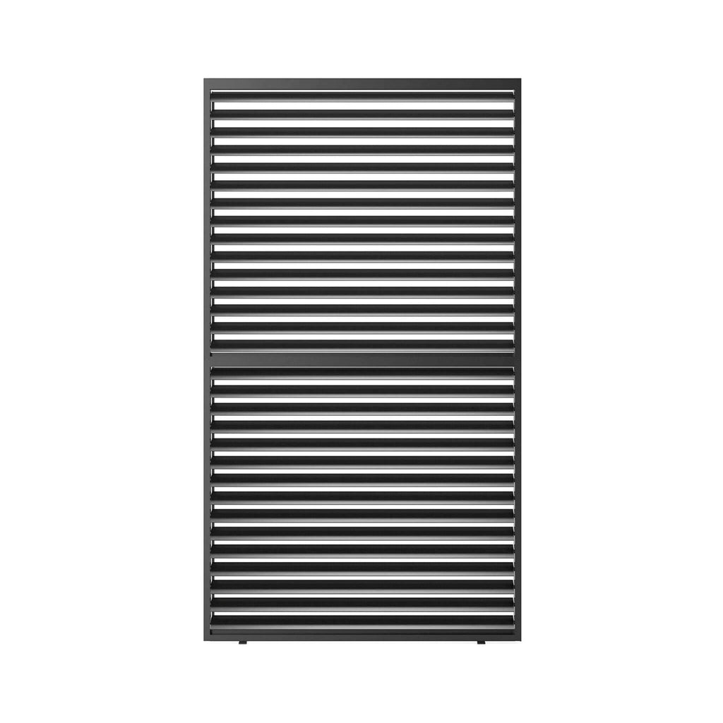 [04X07FT] Alora Premium Adjustable Aluminum Louvered Pergola With Side Wall Panel (SAK25458) - Saksby Wholesale - Center View