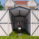 [05X10FT] Alora Large Weatherproof Outdoor Motocycle And Tools Storage Shed (SAK91642) - Saksby Wholesale - Outdoor View
