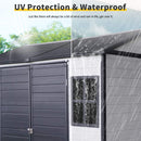 [06X08FT] Alora Heavy-Duty Outdoor Resin Storage Shed With Lockable Doors And Built-In Floor (SAK26342) - Saksby Wholesale - Features