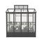 [06X08FT] Heavy Duty Outdoor Polycarbonate Greenhouse With Fully Automatic Temperature Control Vent (SAK51892) - Saksby Wholesale - Front View In White Background