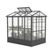 [06X08FT] Heavy Duty Outdoor Polycarbonate Greenhouse With Fully Automatic Temperature Control Vent (SAK51892) - Saksby Wholesale - Side View In White Background